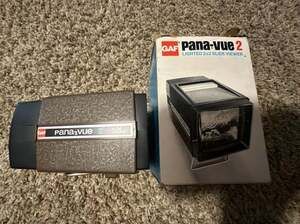 Vintage GAF Pana-Vue 2 Lighted 2x2 Slide Viewer with Original Box